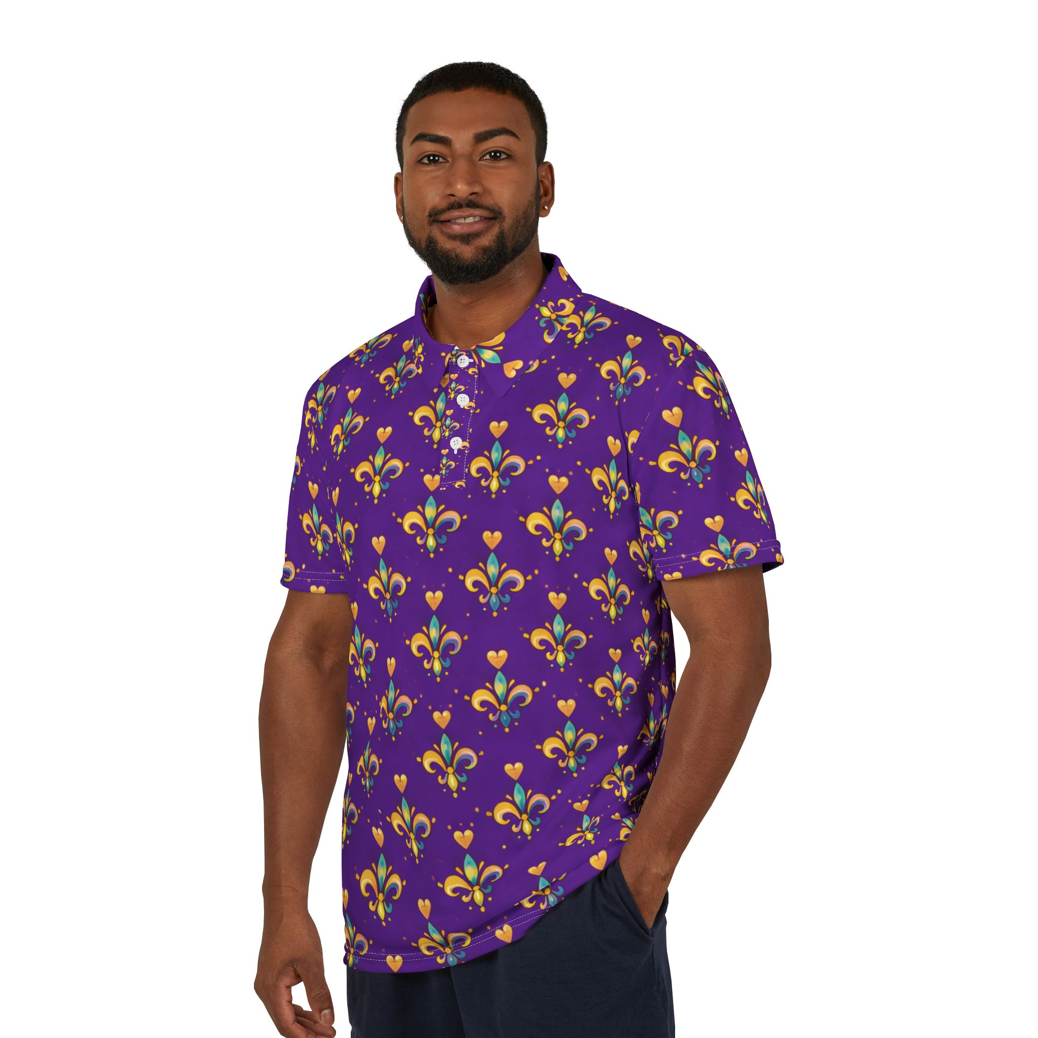 The Bourbon Street Ace Unisex Polo Shirt - Image 2